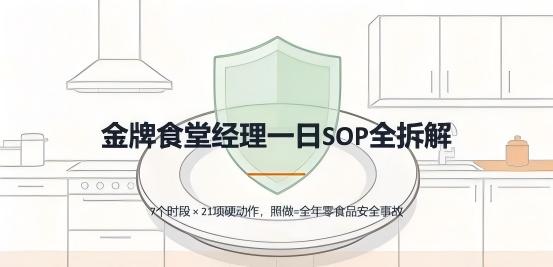 推荐收藏！食堂经理一日工作清单：7个时段，21个必查项